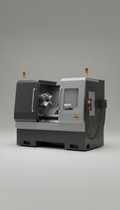 Automated Industrial Lathe with Quick-Change Tooling